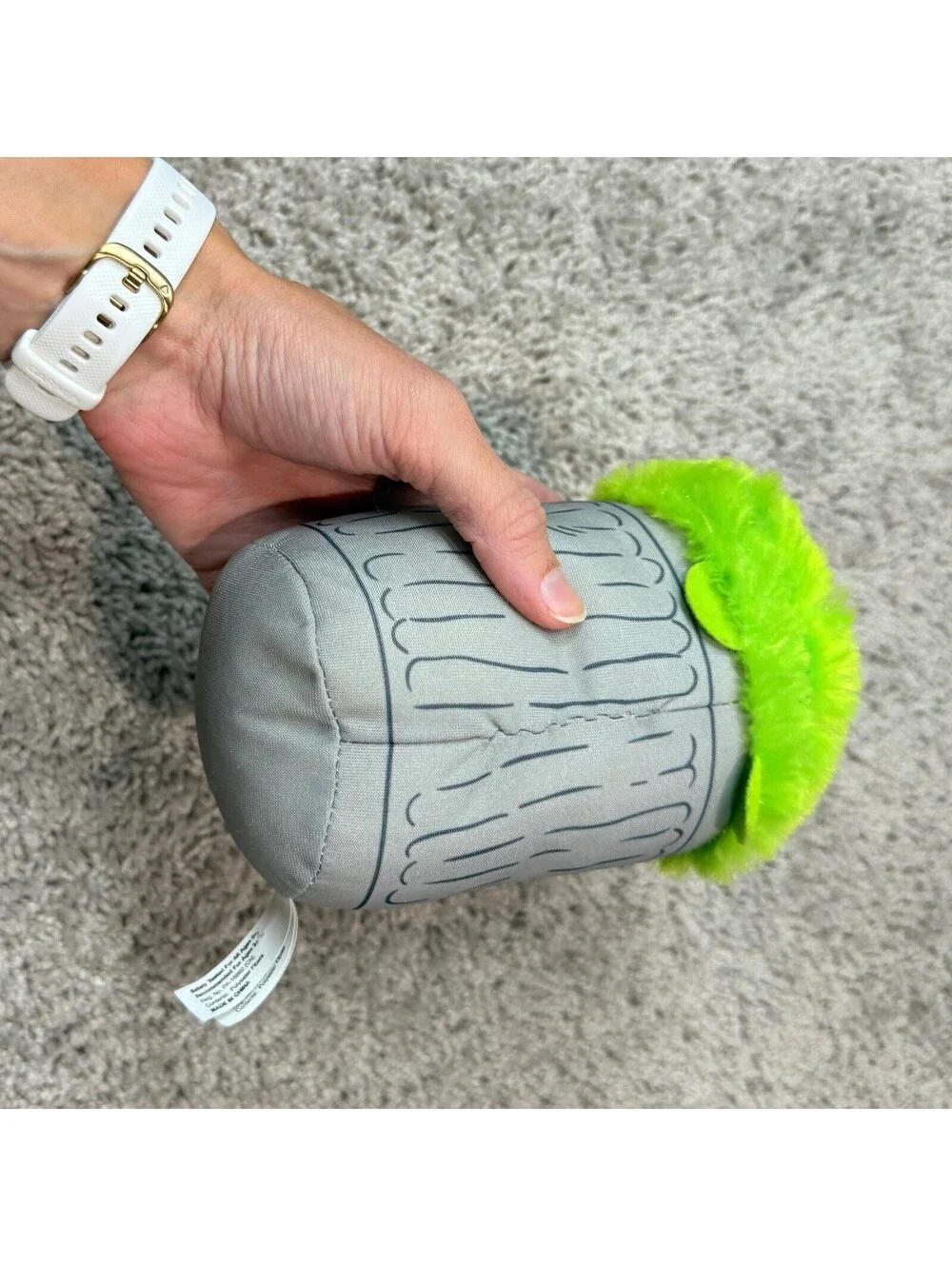 Sesame Street Oscar the Grouch Plush Trash Can Toy